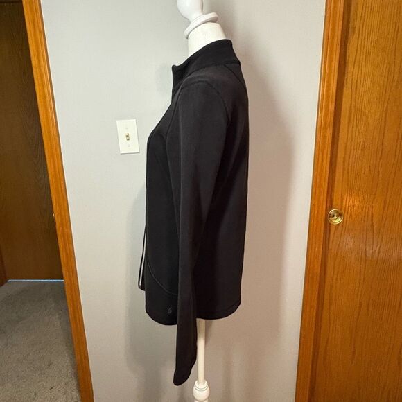 Tommy Bahama black full zip island loungewear casual jacket size S - Picture 3 of 9